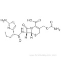 (6R,7R)-3-[[(Aminocarbonyl)oxy]methyl]-7-[[(2Z)-2-(2-amino-4-thiazolyl)-1-oxo-2-pentenyl]amino]-8-oxo-5-thia-1-azabicyclo[4.2.0]oct-2-ene-2-carboxylic acid CAS 135889-00-8